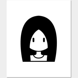 Minimalism Girl #8 Posters and Art